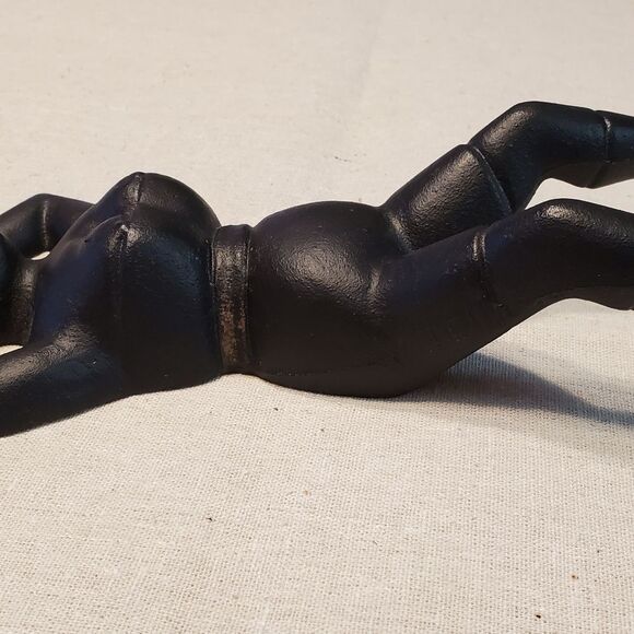 Antique Cast Iron Boot Jack or Door Stop "Naughty Nellie" - Picture 3 of 9